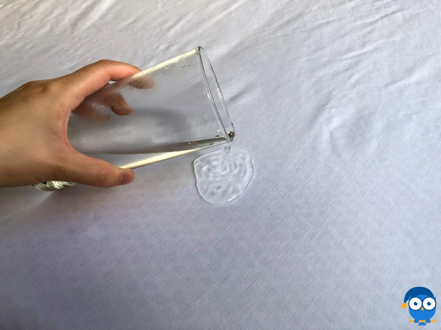 pouring water on dreamcloud mattress protector