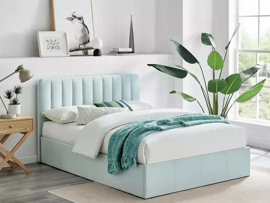 Argos Pandora ottoman bed blue