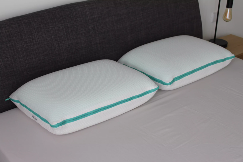 Lilia sleep forever pillows on bed