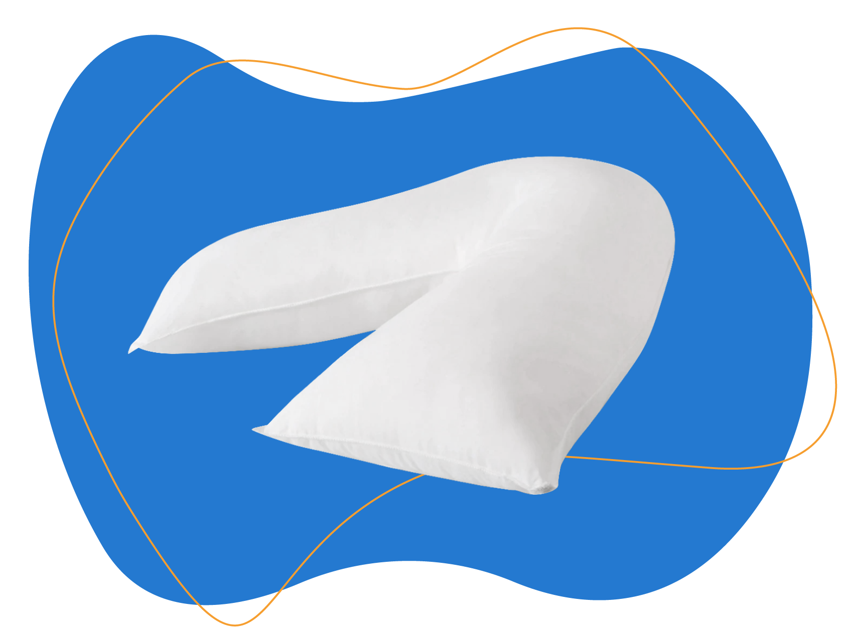 Fine Bedding Company Back Support V-Shape Pillow