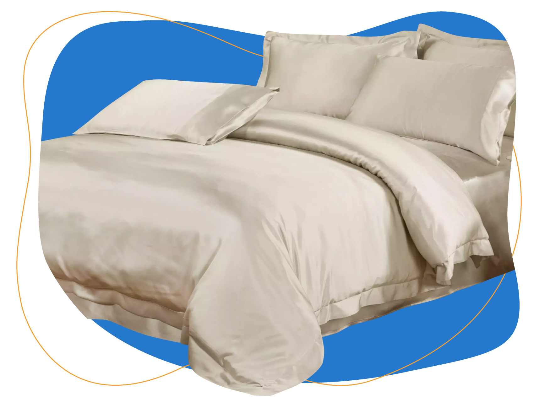 LilySilk 22 Momme Seamless Silk Bedding Set