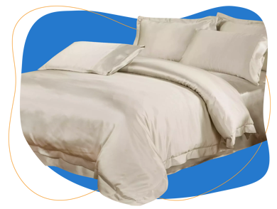 LilySilk 22 Momme Seamless Silk Bedding Set