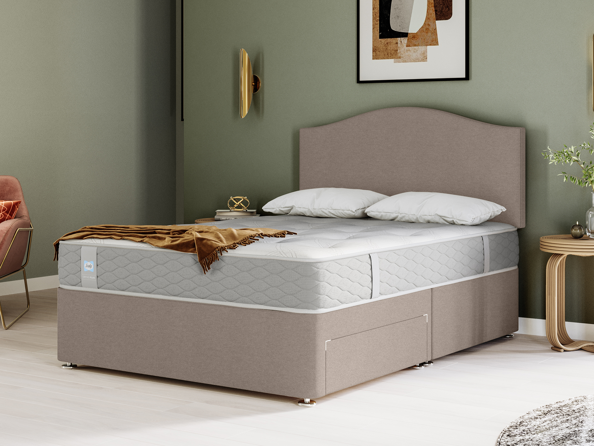 Sealy Mellbreak Ortho Plus Mattress on bed