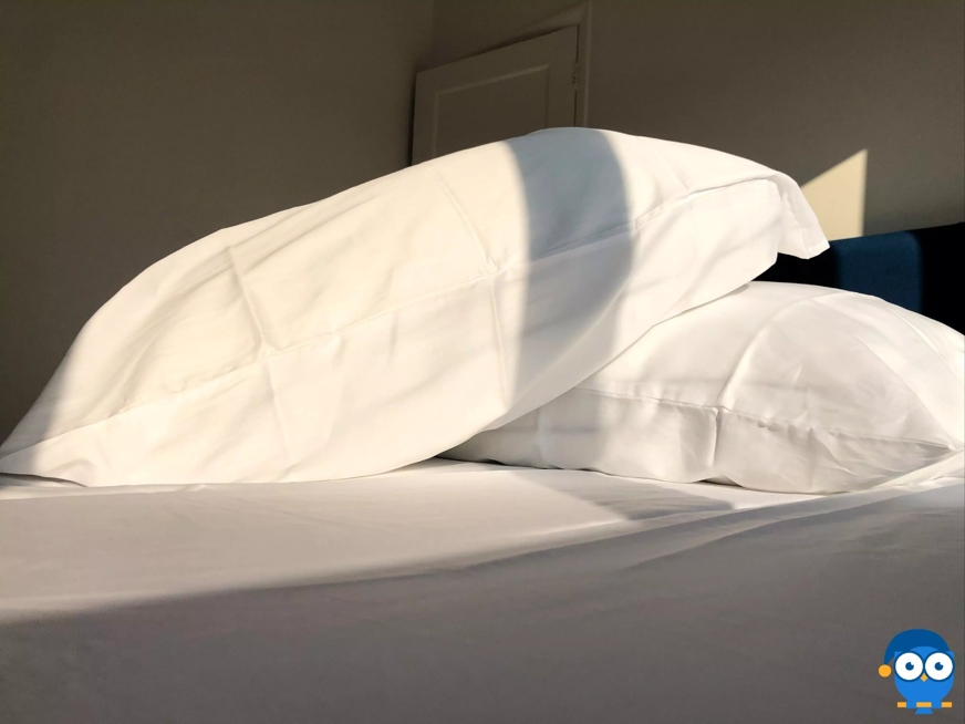 DreamCloud pillowcases on pillows