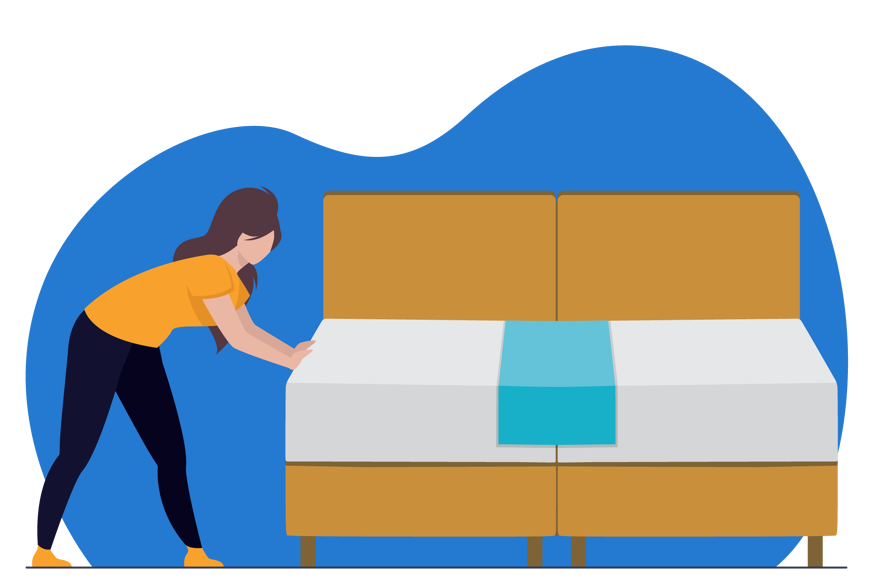 Single mattresses combined