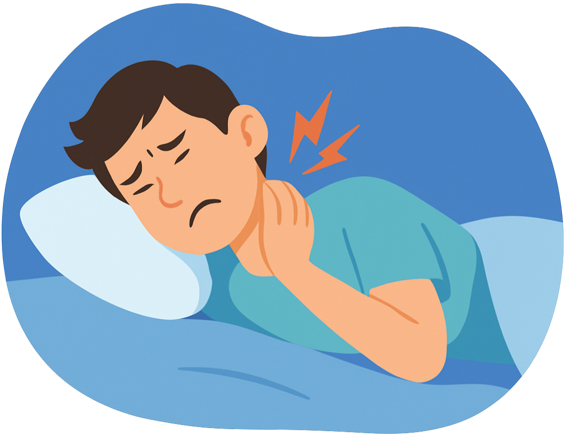 how to sleep with a stiff neck