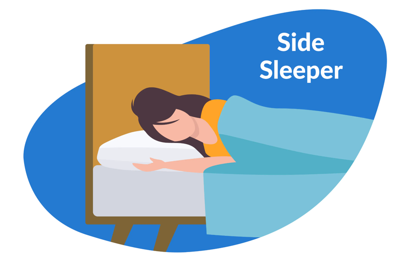 side sleeper memory foam pillow