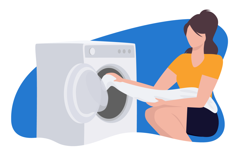 washing pillowcases