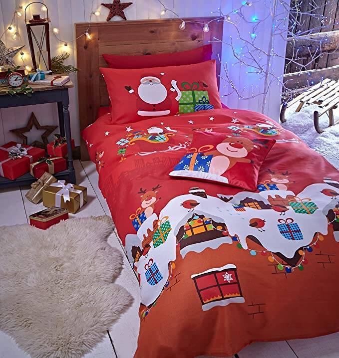 Catherine Lansfield Santa's Christmas Presents Kids Duvet Set