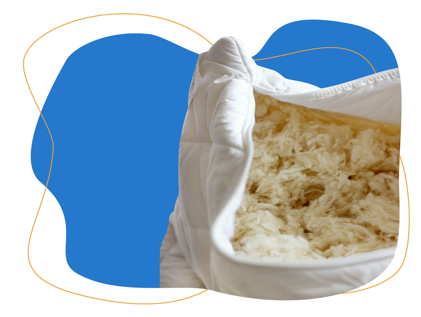 Woolroom Deluxe Natural Wool Pillow