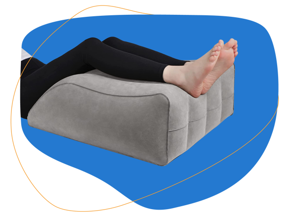 Leg Elevation Pillow Knee Hip Relief Wedge Cushion Soft Inflatable