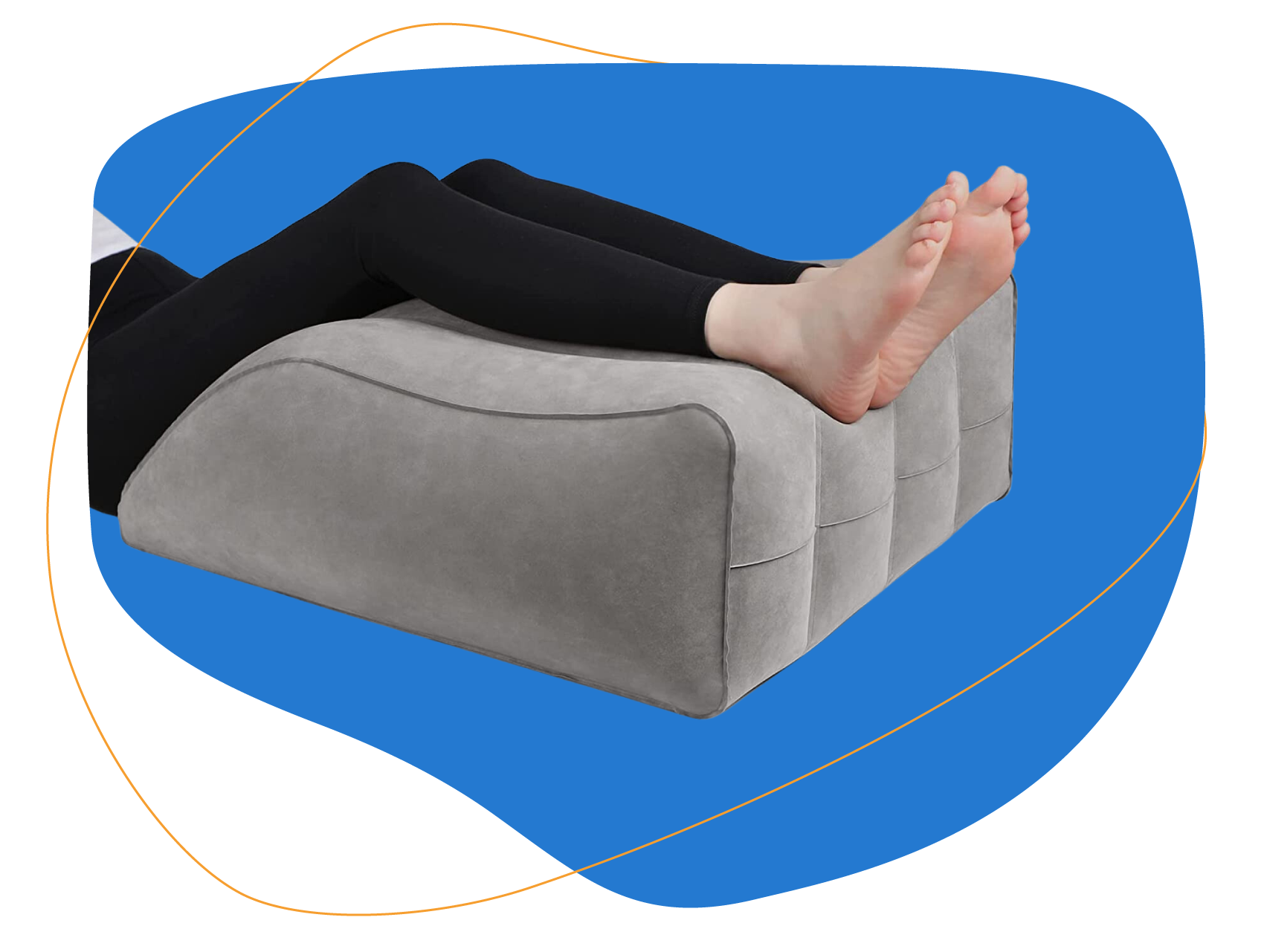 A Leg Elevation Pillow for Side Sleepers • Wedge Pillow Blog